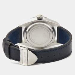 Tudor Black Stainless Steel Leather Black Bay M79230B-0002 Men's Wristwatch 41 mm