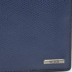 Pre Owned TUMI Navy Blue Leather Province Passport Holder