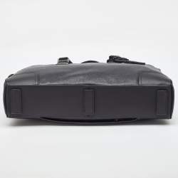 Pre Owned Tumi Black Leather Irving Slim Briefcase