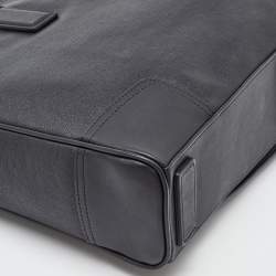 Pre Owned Tumi Black Leather Irving Slim Briefcase