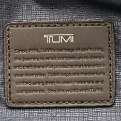 TUMI Dark Grey/Brown Nylon Alpha 3 Brief Backpack
