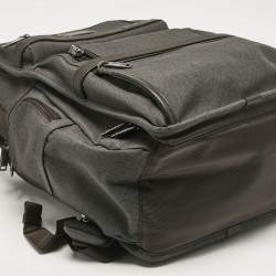TUMI Dark Grey/Brown Nylon Alpha 3 Brief Backpack