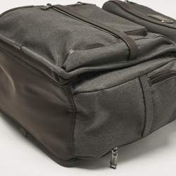 TUMI Dark Grey/Brown Nylon Alpha 3 Brief Backpack