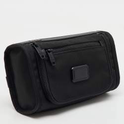 TUMI Black Ballistic Nylon Pouch Travel Kit