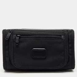 TUMI Black Ballistic Nylon Pouch Travel Kit