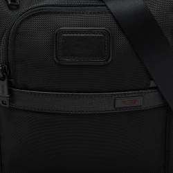 TUMI Black Ballistic Nylon Alpha 2 Small Pocket Messenger Bag
