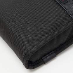TUMI Black Ballistic Nylon Alpha 2 Small Pocket Messenger Bag