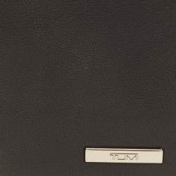 Pre Owned TUMI Multi Window Black Leather Card Holder