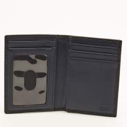 Pre Owned TUMI Multi Window Black Leather Card Holder