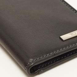 Pre Owned TUMI Multi Window Black Leather Card Holder