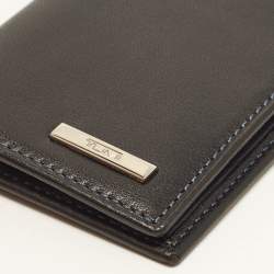 Pre Owned TUMI Multi Window Black Leather Card Holder