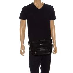 Tumi Black Nylon and Leather Newport Utility Belt Pouch