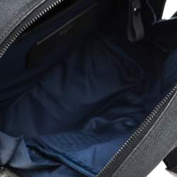 Tumi Dark Grey Coated Canvas and Leather Dresden Flap Backpack