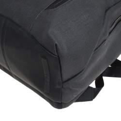 Tumi Dark Grey Coated Canvas and Leather Dresden Flap Backpack