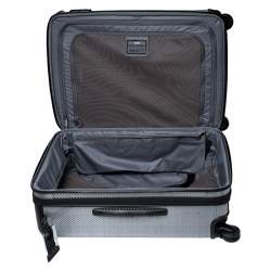 Pre Owned TUMI Grey Carbon Fiber Effect Hardcase 4 Wheel Tegra Short Trip Expandable Packing Case Luggage