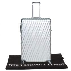 Pre Owned TUMI Metallic Grey 19 Degrees Aluminum Extended Trip Packing Case