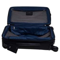 Pre Owned Tumi Grey/Black Nylon Alpha 2 International Expandable 4 Wheel Carry On Luggage