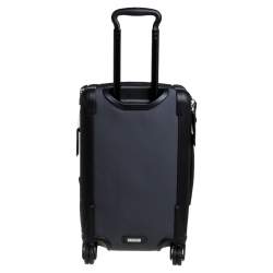 Pre Owned Tumi Grey/Black Nylon Alpha 2 International Expandable 4 Wheel Carry On Luggage