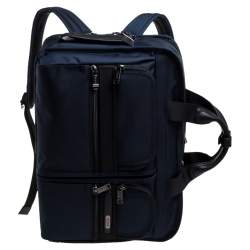 Pre Owned TUMI Navy Blue Nylon Gen 4.2 Three Way Briefcase Bag