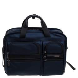 TUMI Navy Blue Nylon Gen 4.2 Three Way Briefcase Bag TUMI | TLC