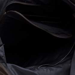 Pre Owned TUMI Two Tone Brown Nylon and Leather Cypress Roll Top Backpack