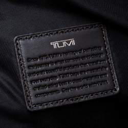 Pre Owned TUMI Two Tone Brown Nylon and Leather Cypress Roll Top Backpack