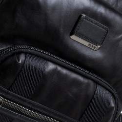 Pre Owned TUMI Black Leather Alpha Bravo Nellis Backpack