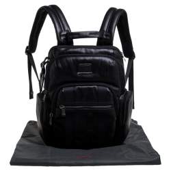 Pre Owned TUMI Black Leather Alpha Bravo Nellis Backpack