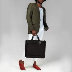 Pre Owned Tumi Black Nylon Gen 4.2 Companion Tote