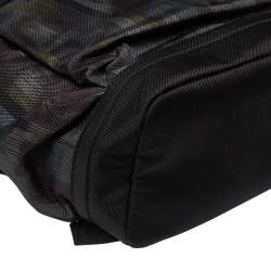TUMI Black/Khaki Nylon Birch Roll Top Backpack