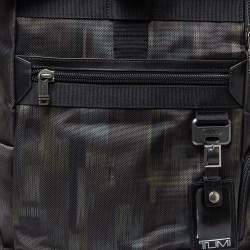 TUMI Black/Khaki Nylon Birch Roll Top Backpack