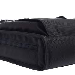 Pre Owned Tumi Black Nylon and Leather Large DFO Compact Screen Laptop Briefcase