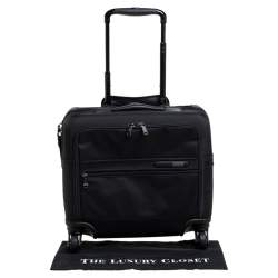 Pre Owned Tumi Black Nylon Gen 4.2 4 Wheel Compact Carry On Luggage