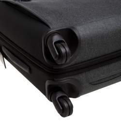 Pre Owned Tumi Grey/Brown PVC Alpha 2 Continental Expandable 4 Wheel Carry On Luggage