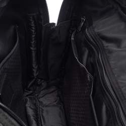 Pre Owned Tumi Black Leather Bingham Expandable Briefcase