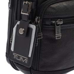 Pre Owned Tumi Black Leather Bingham Expandable Briefcase