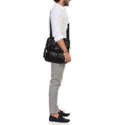TUMI Black Leather Alpha Bravo Arnold Crossbody Bag