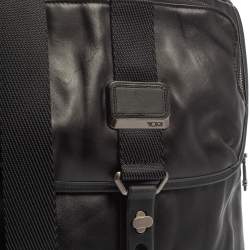 TUMI Black Leather Alpha Bravo Arnold Crossbody Bag