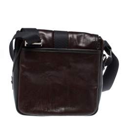 Tumi Brown/Black Leather Barton Crossbody Bag