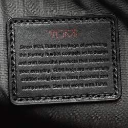 Tumi Black Nylon and Leather Companion Tote