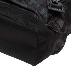 TUMI Black/Khaki Nylon Birch Roll Top Backpack