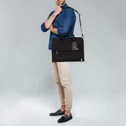TUMI Black Nylon Gen 4.2 Slim Deluxe Portfolio Bag
