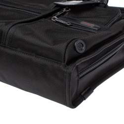 Pre Owned TUMI Black Nylon Gen 4.2 Organizer Portfolio Briefcase