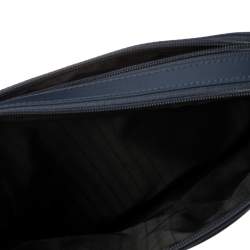 Pre Owned TUMI Navy Blue/Black Nylon Freeland Double Zip Crossbody Bag