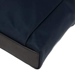 Pre Owned TUMI Navy Blue/Black Nylon Freeland Double Zip Crossbody Bag