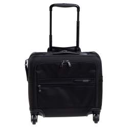 Pre Owned TUMI Black Nylon Gen 4.2 4 Wheeled Compact Carry On Luggage