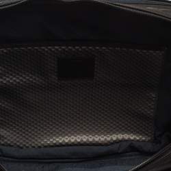 TUMI Black Leather Alpha Bravo Albany Slim Computer Briefcase