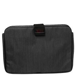 Pre Owned TUMI Grey Nylon Gen 4.2 Expandable Organizer Laptop Briefcase
