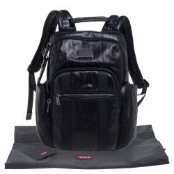 Pre Owned TUMI Black Leather Nellis Backpack