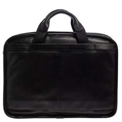 Pre Owned TUMI Black Leather Gen 4.2 T-Pass Med Screen Laptop Slim Briefcase